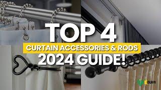 Top 4 Curtain Accessories You Need: Hooks, Rails, Tie Backs & Rods