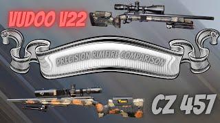 PRECISION RIMFIRE: CZ 457 VS VUDOO V22 (APPLES TO ORANGES COMPARISON)