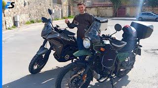 Moto Morini X-CAPE 650 e Royal Enfield Himalayan - prova su strada