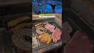 Everything I ate in ZIMBABWE  #shorts #food