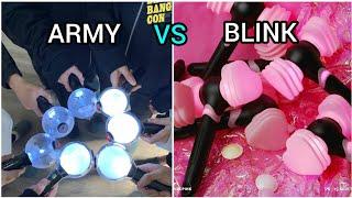 ARMY VS BLINK ️. BTS Fandom VS Blackpink Fandom ️. Difference Between BTS army & Blackpink blink.