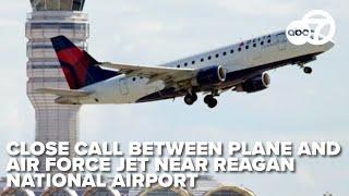Delta plane, Air Force jet nearly collide at Reagan National Airport, triggering proximity warning