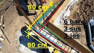 Cum se pune armatura de colt la elevatie/fundatie
