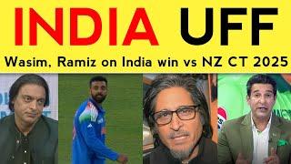 Wasim Akram on Ind win by 44 runs vs NZ | Pakistani Reaction | PAK Media, Ramiz Raja, Shoaib Akhtar