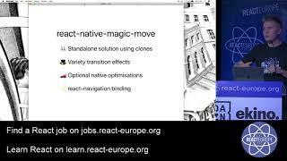 Magic Move transitions in React-native - Hein Rutjes aka @ijzerenhein at @ReactEurope 2019