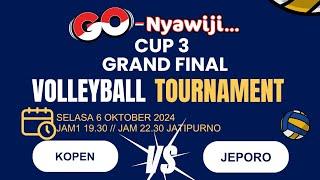  LIVE STREAMING VOLLEYBALL TURNAMEN GO NYAWIJI CUP 3 PEREBUTAN JUARA 3&4 KOPEN VS JEPORO