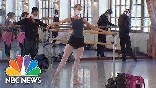 Czech National Ballet Dancers Return To Work In Face Masks | NBC News