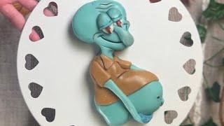 PREGNANT SQUIDWARD CAKE (I don’t remember this SpongeBob episode )