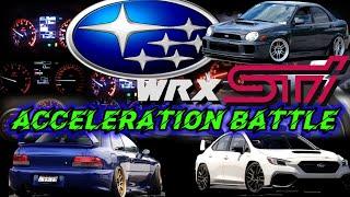 WRX STI ACCELERATION BATTLE