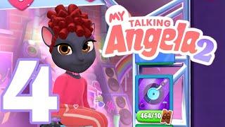 MY TALKING ANGELA 2 - Gameplay Walkthrough Part 4 Android APK / iOS - New Dance / Black Angela Skin