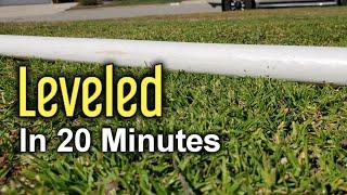 Made A Flatter Lawn By Leveling With Existing Soil