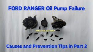 FORD RANGER VANE TYPE OIL PUMP FAILURE | Part-1 | TAT General Services