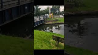 Very relaxing river canal lock resting place #hiking #withme #riverwalk #naturebeauty