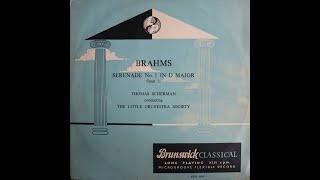 Brahms - Serenade No. 1 In D Major - Thomas Scherman, Little Orchestra Society [Complete LP]