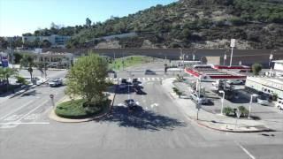 Crimefile News Drone view of Getty Center and 405 Freeway