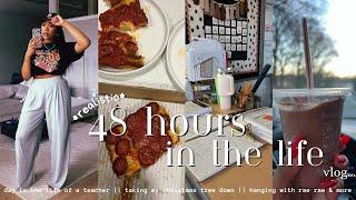 48 HOURS IN THE LIFE || DITL OF A TEACHER || TAKING MY CHRISTMAS TREE DOWN || GIRL TIME & MORE