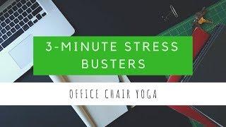 3-Minute Stress Buster: OFFICE CHAIR YOGA [Music Therapy & Wellness Hub]