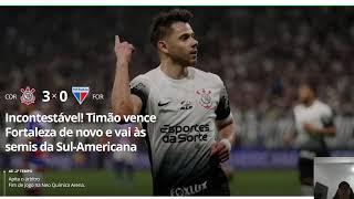 Corinthians atropela Fortaleza e vai à semifinal da Sul-Americana