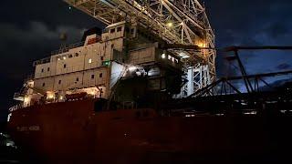 Happy Halloween! Atlantic Huron Departing Under an Eerie Twilight Sky