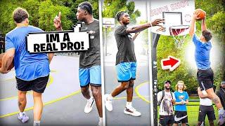 I 1V1'D ONE OF THE UK's BEST PRO HOOPERS IN HIS HOOD... THE CROWD HATED ME!!!