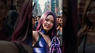 Super Hero Girls Selfies With Fans 4 All DC & Marvel Character #shortsviral #dc #avengers #ai