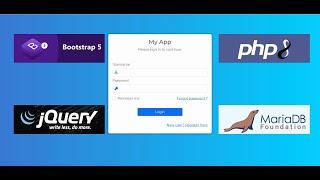 PHP Beyond Basics: /PHP8/MARIA DB/BOOTSTRAP - 5/-Simple Login #3 (2021)