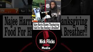 Najee Harris Blames Thanksgiving Food For Him Needing A Breather!#shorts