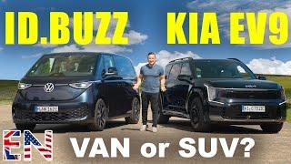 KIA EV9 VS VW ID Buzz - which one is the BEST Family EV?