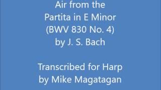 Air from the Partita in E Minor (BWV 830 No. 4) for Harp