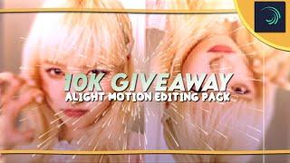 10K GIVEAWAY | ALIGHT MOTION PACK (Transitions, Effects, Shakes, CC and Overlays)