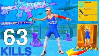 63 KILLS! MY FASTEST GAMEPLAY IN NEW OCEAN ODYSSEY MODE W/ BASKETBALL JERSEY SAMSUNG,A7,XS,A3,A6