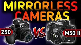 canon m50 mark ii vs nikon z50 mirrorless cameras || canon vs nikon || best mirrorless camera 