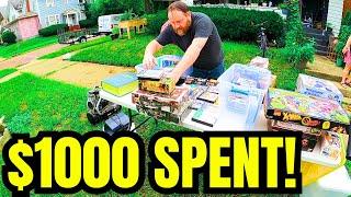 I SPENT OVER $1000 AT THIS YARD SALE