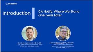 CA Notify: One Year Later/ How It Started - Dr. Chris Longhurst