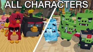 Angry birds Minecraft all birds and pigs