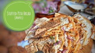 How to make Meat Stuffed Pitas | Arayes | Ayshas Tasty Treat