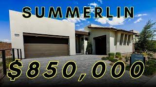 Stunning Single Story Las Vegas Home For Sale by Tripoint Homes in Summerlin. Plan 1 @ Kings Canyon.