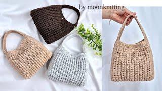 [코바늘 가방]데일리 이지호보백쉬운 패턴으로 내가 원하는 사이즈로 떠볼수 있어요crochet bag/moonknitting