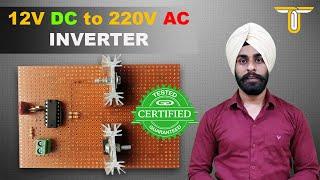 DIY 12V TO 220V INVERTER | CD4047 INVERTER CIRCUIT | IRFZ44N PROJECTS | INVERTER KAISE BANAYE