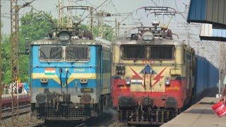 Indian Railways FREIGHT Trains | Powerful ELECTRIC Locos: WAG-9+WAG-7+WAG-5 | Indian Railways