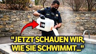 Ex-Schwarzer Polizist hat genug von Frau, die in seinen Pool eindringt – er lässt sie es bereuen!