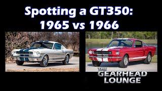 Shelby GT350 Spotting: 1965 vs 1966