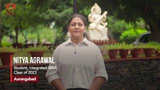 Nitya Agrawal's journey in choosing Integrated MBA at NIIT University