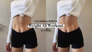 Weighted Ab Workout | I lost so much belly fat from this!