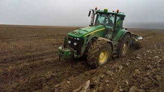 Autumn muddy ploughing 2019 !! John Deere 8330 & Överum VariFlex VF 71080 H EVL ! Zaorávání hnoje !!