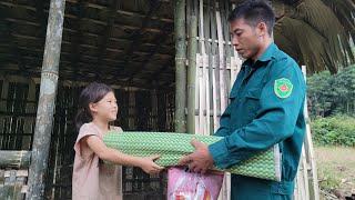 The poor girl was given a rug and blanket by her uncle.