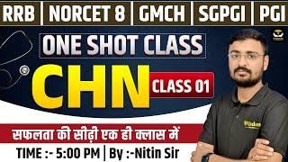 RRB | NORCET 8 | GMCH | SGPGI | PGI ONE SHOT CLASS CHN CLASS-1 | BY NITIN SIR