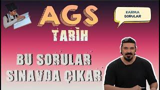 Soru Tahminleri - Bu Sorular Çıkar | AGS Tarih | #ags #öabt #meb