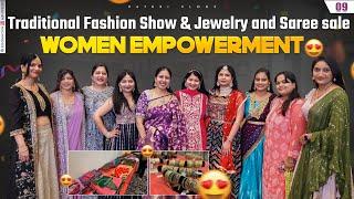 Ugadi Traditional Fashion Show & women clothing sale || USA Telugu Vlogs