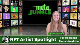 MetaJungle NFT Artist Spotlight - Fer Caggiano & Elena Liseykina